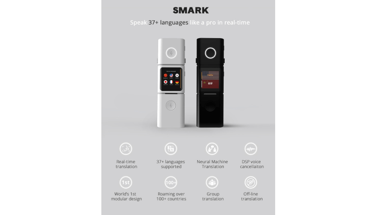 世界初のモジュラー型他言語翻訳機「Smark Translator」 世界初のモジュラー型他言語翻訳機「Smark Translator」