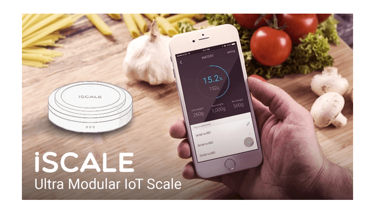 スマートなIoT計量器「iScale」サイズが異なるモノを計量可能