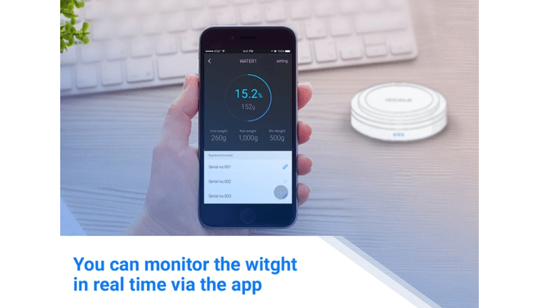スマートなIoT計量器「iScale」サイズが異なるモノを計量可能