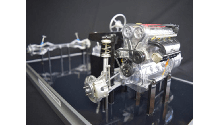 1/6スケールのミニチュアで自動車の構造を理解できるプロジェクト「Miniature Automotive Project」