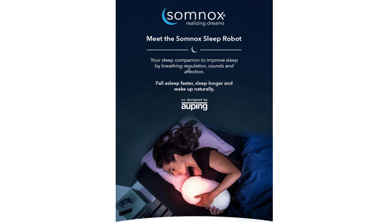 毎日の睡眠の質を向上させてくれる世界初のロボット「Somnox」