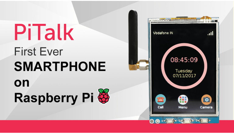 Raspberry Piに対応するモジュラー式スマートフォン「Pi Talk」