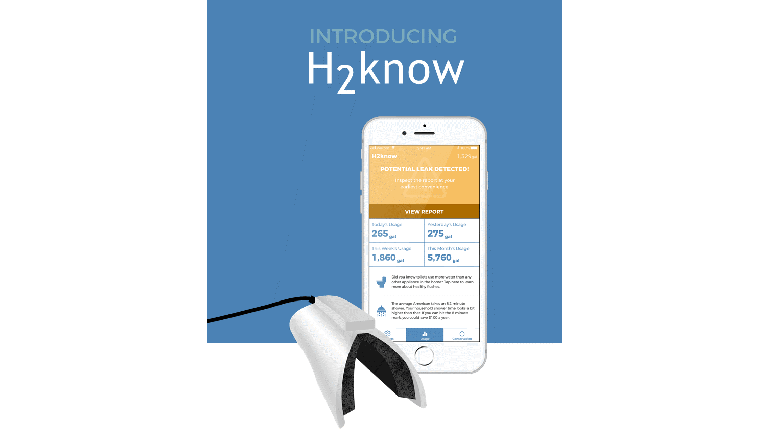 家庭の節水を手助けしてくれるスマートデバイス「H2know IoT Water Meter」