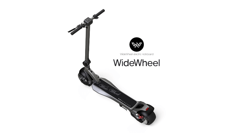 横幅の広いワイドタイヤで普段使いにも最適な電動スクーター「Wide Wheel」