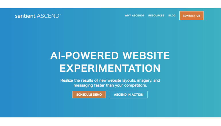 Sentient Technologiesの自律的AIマーケティングプラットフォームがウェブサイトを最適化する