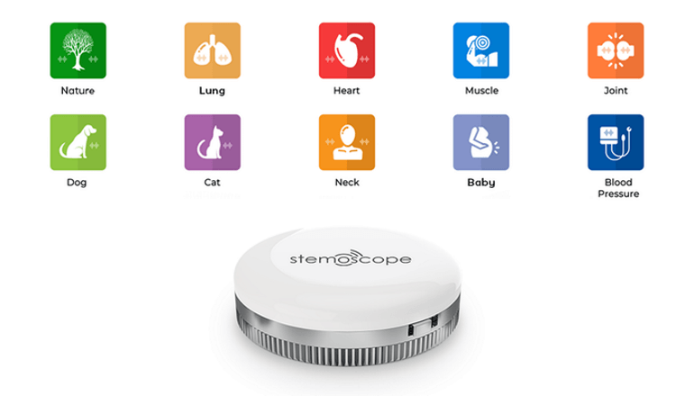 次世代の聴診器はスマートデザインで「Stemoscope」