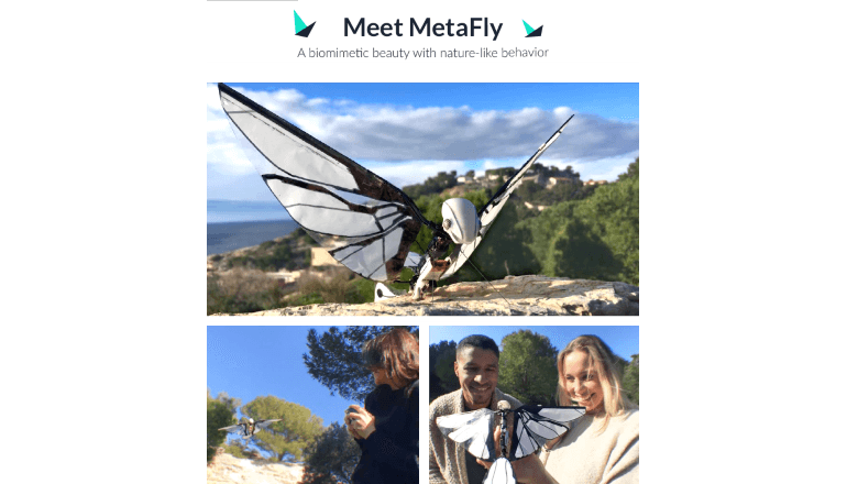 生物と同様の構造で飛行する最新型のロボット「MetaFly」