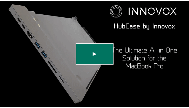 MacBookのアダプタをより便利に「HubCase」