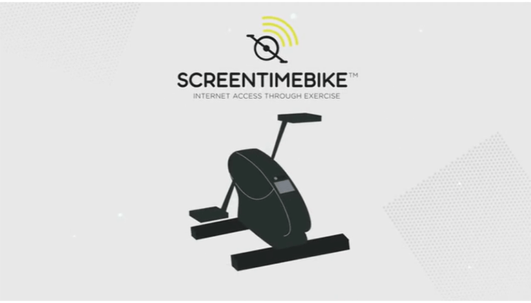 運動不足の現代人に最適なルームサイクル「ScreenTimeBike」