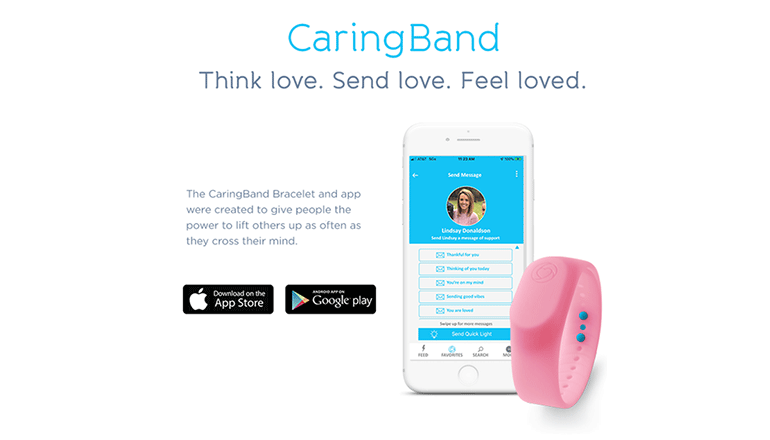 勇気と元気と愛を届けるメンタルヘルスケアスマートデバイス「CaringBand」