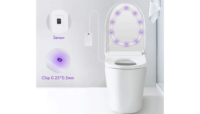 トイレで効果を発揮するUV除菌装置「Protect-h」