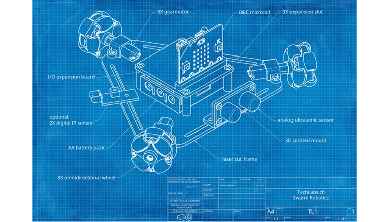 リーズナブルに学べる教育用ロボットキット「TL1 SWARM Robotics Kit」