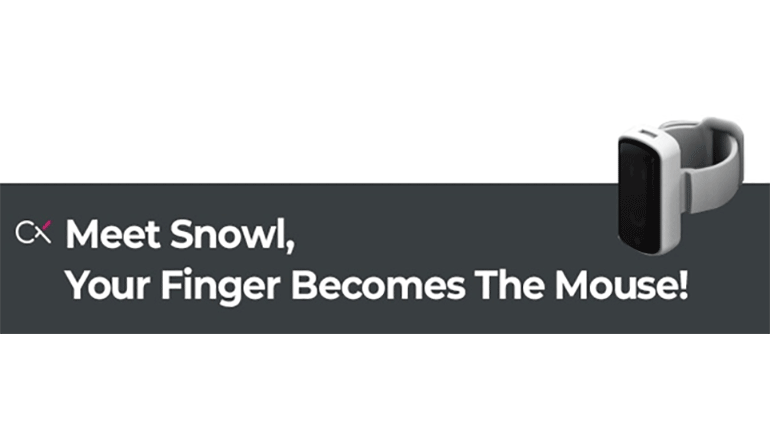 指に装着してジェスチャーでPCを操作「Snowl」