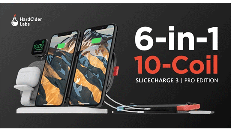Appleデバイスをまとめて充電「SliceCharge 3」
