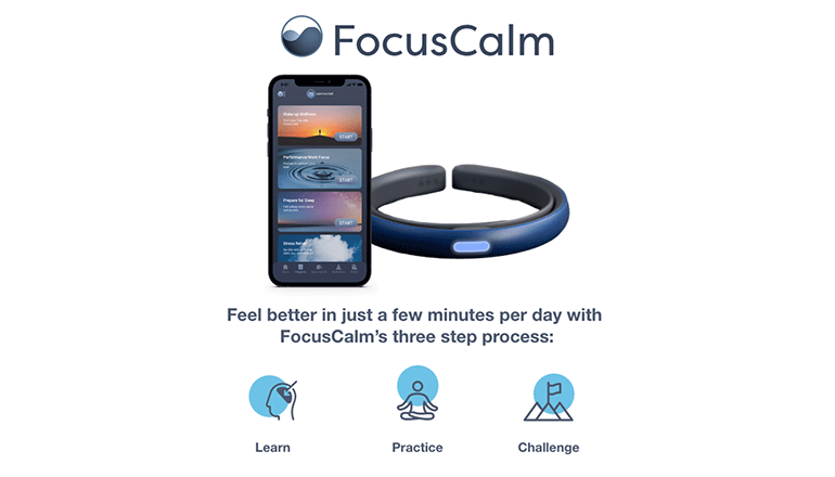 集中力を強化するための脳トレデバイス「FocusCalm」
